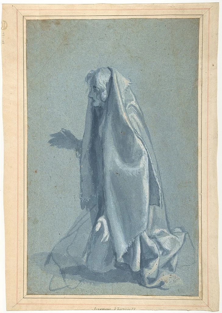 Figura femminile inginocchiata di profilo a sinistra (verso) - Metropolitan Museum of Art, New York